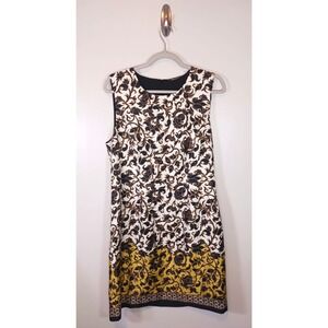 Kobi Halperin Silk Sheath Dress‎ Floral Paisley Designer Sleeveless Size L
